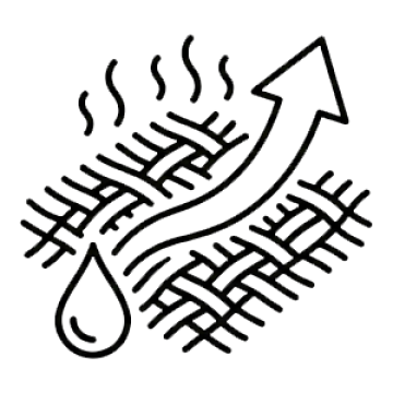 Професійні тканини Використовуємо сертифікований спортивний текстиль, що дихає, відводить вологу та швидко сохне.