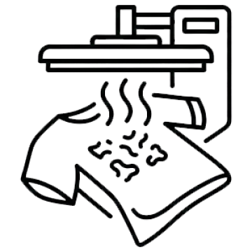 Сублімаційний друк Зображення проникає у структуру тканини: не тріскається, не вигорає та не відчувається на дотик.